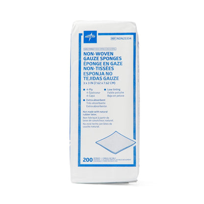 Avant Gauze® Nonwoven Sponge, 3 x 3 Inch, 4-Ply