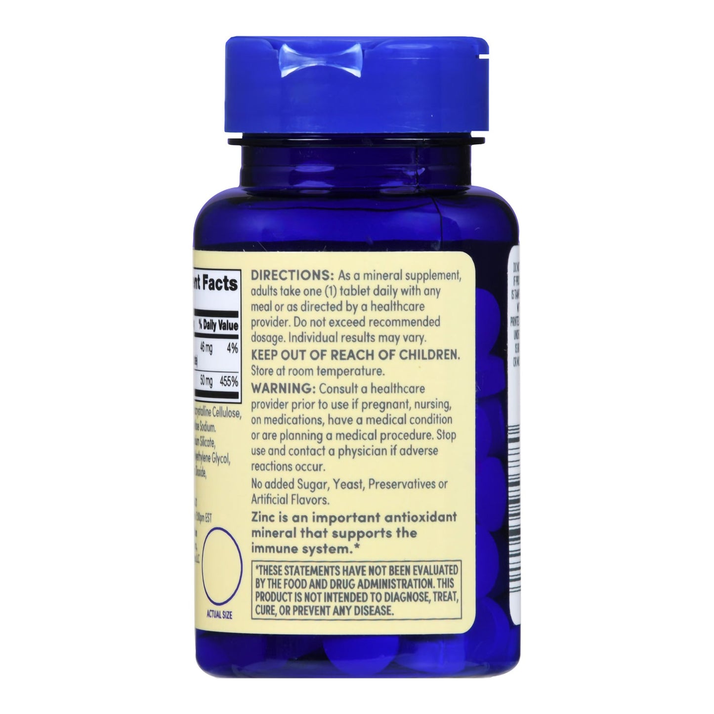 Foster & Thrive™ Chelated Zinc 50 mg Tablets