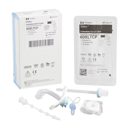 Medtronic 60XLTCP Shiley XLT Cuffed Extended Length Tracheostomy Tube, Size 6