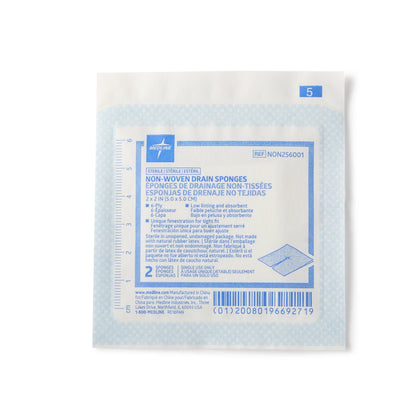 I.V. Sponge Medline 2 X 2 Inch 6-Ply Sterile 2 per Pack
