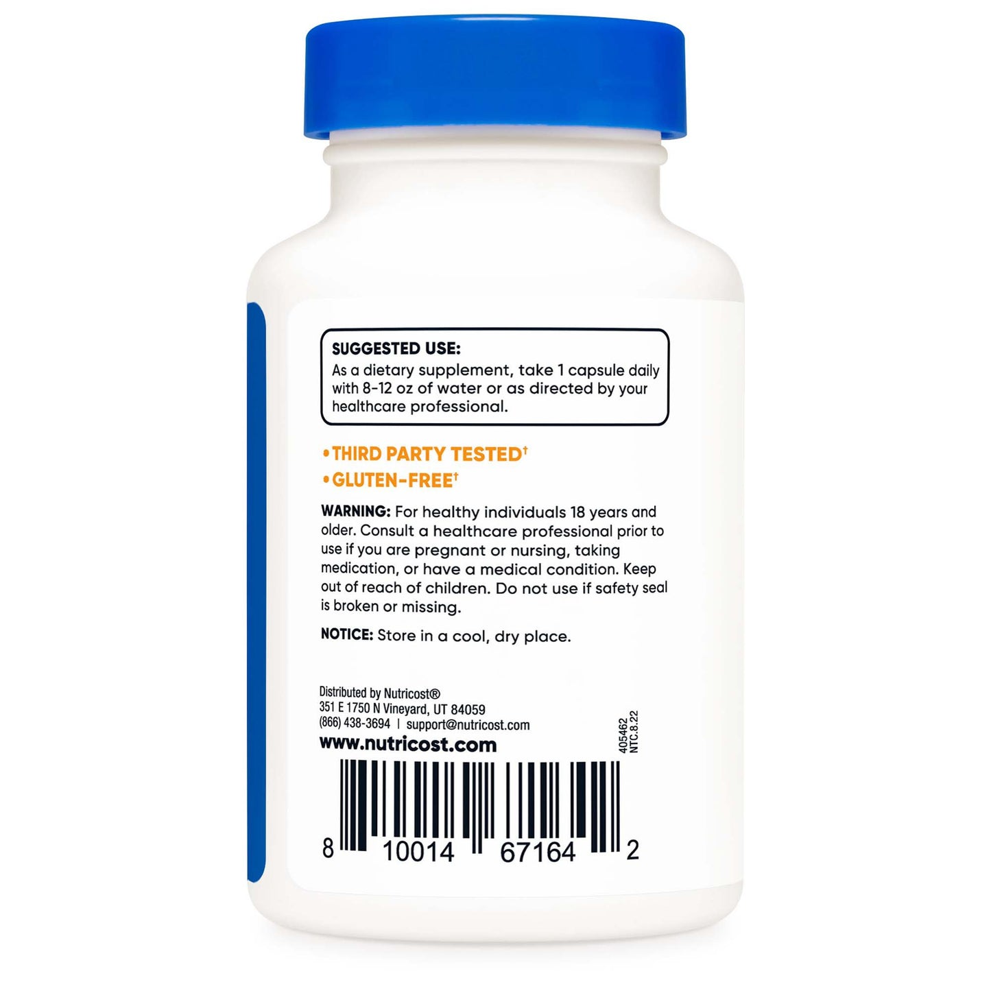 Dietary Supplement nutricost® COQ10 100 mg Strength Capsule 60 Per Bottle