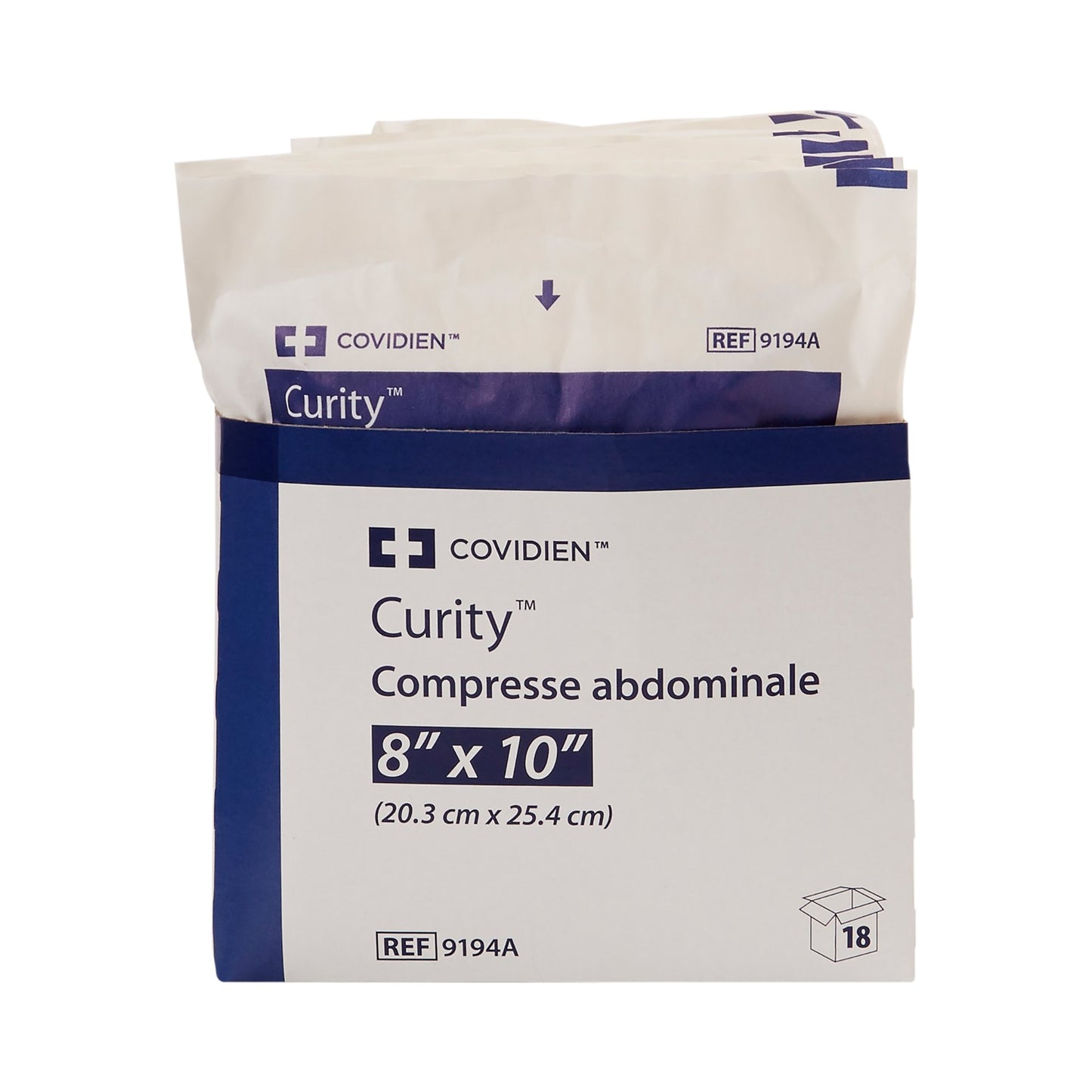 Curity™ Sterile Abdominal Pad, 8 x 10 Inch