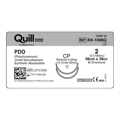 Quill™ Knotless Tissue-Closure Device Suture with Needle