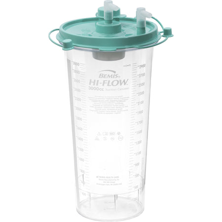 Bemis Healthcare 3002 Hi-Flow Rigid Suction Canister for use with Bemis Quick-Drain Systems, 3000 mL