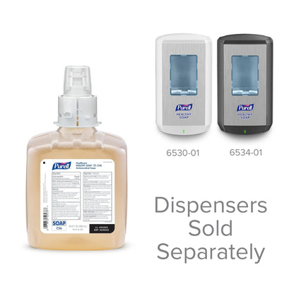 Antimicrobial Soap Purell® Healthy Soap® Foaming 1,200 mL Dispenser Refill Bottle Unscented