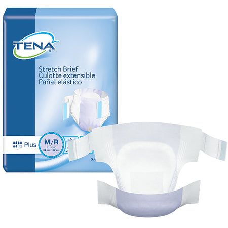 Essity 67602 Tena Stretch Plus Incontinence Brief, Medium