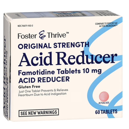 Foster & Thrive™ Original Strength Acid Reducer Famotidine Tablets 10 mg