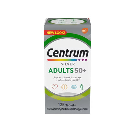 Glaxo Consumer Products 30573446391 Centrum Silver Adults 50+ Multivitamin/Multimineral Supplement Tablets