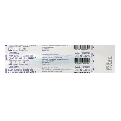 McKesson NonSafety Scalpel, Size 15