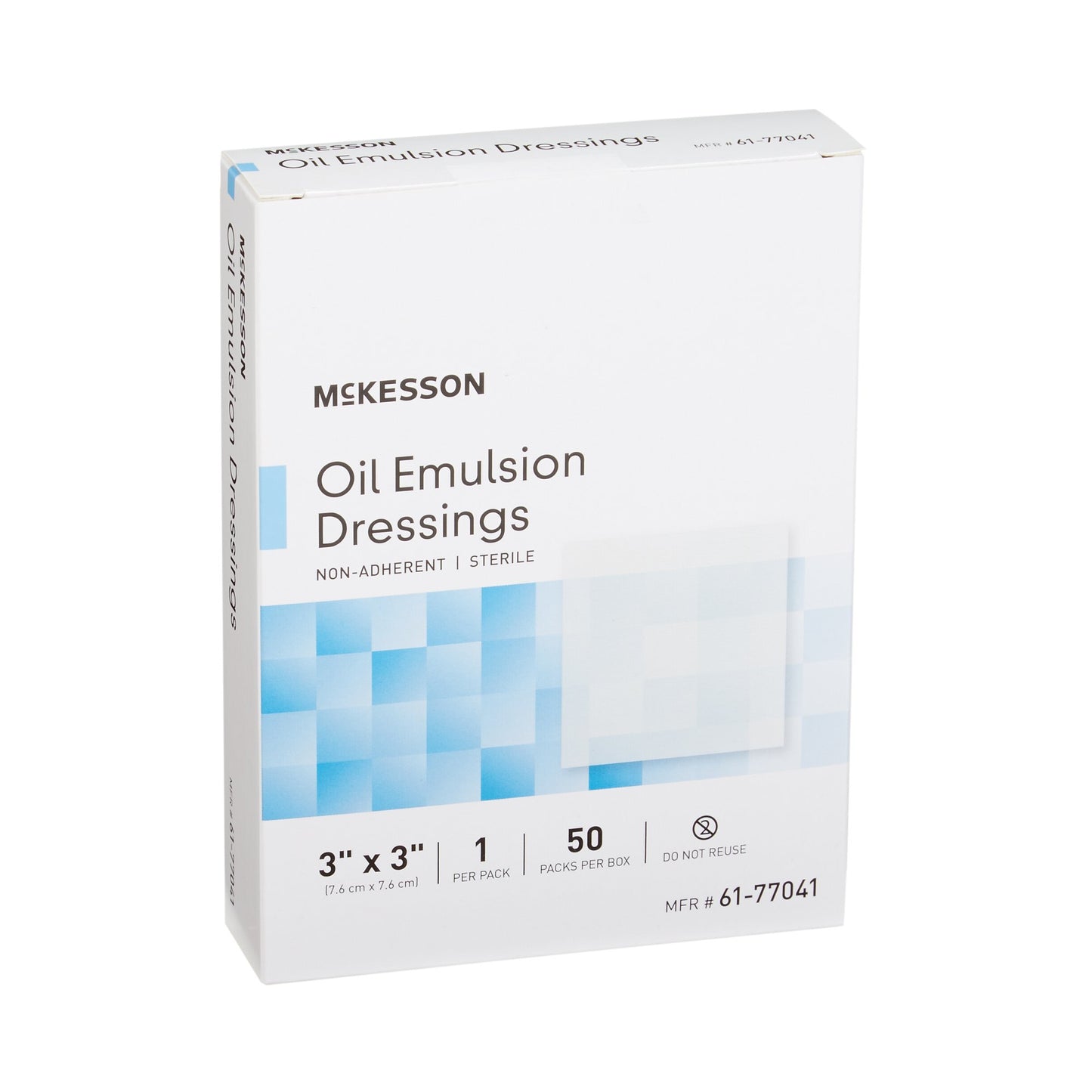 McKesson Oil Emulsion Impregnated Dressing, 3 x 3 Inch