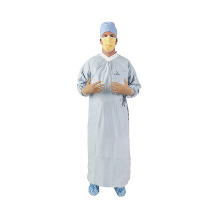 O&M Halyard Inc 44674 Aero Chrome Surgical Gown with Towel, X-Large