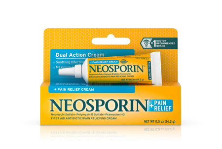 Johnson & Johnson Consumer 677853 Neosporin + Pain Relief Cream Maximum Strength, 0.5-ounce tube