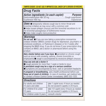 Thrive & Foster™ Chest Congestion Relief DM Guaifenesin Dextromethorphan Caplets
