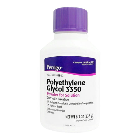 Padagis US LLC 45802086802 Perrigo Polyethylene Glycol 3350 Cathartic / Laxative