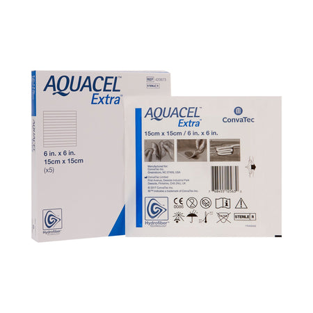 Convatec 420673 Aquacel® Extra™ Gelling Fiber Wound Dressing, 6 x 6 Inch