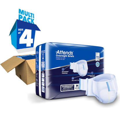 Attends® Briefs with Overnight Protection, Medium