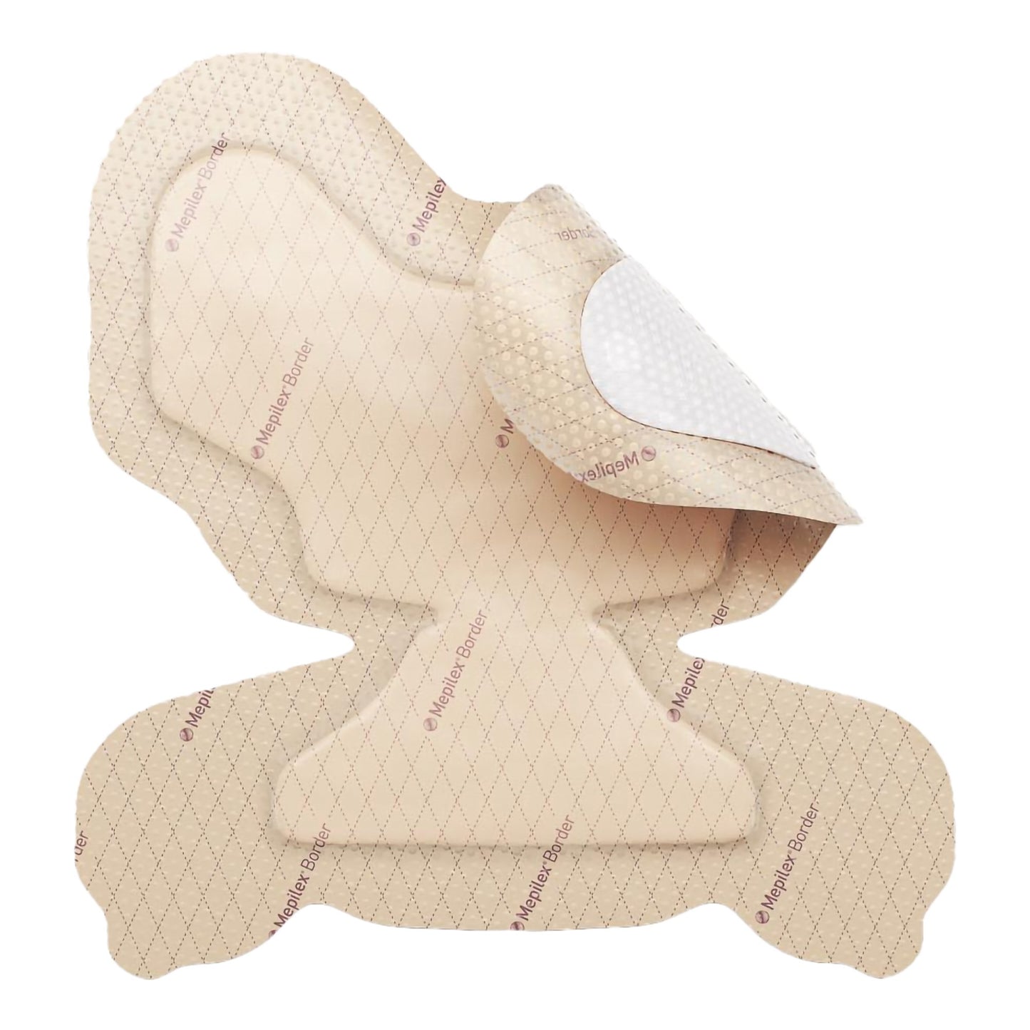 Mepilex® Border Heel Foam Dressing, 8-3/5 x 9 Inch