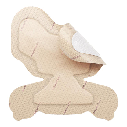Mepilex® Border Heel Foam Dressing, 8-3/5 x 9 Inch
