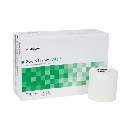 McKesson 16-47320 Paper Medical Tape, 2 Inch x 10 Yard, White