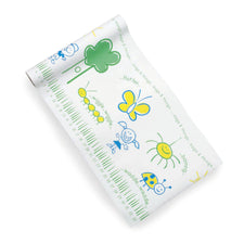 Tidi® Choice Smooth Table Paper, 18 Inch x 75 Yard, Print (Bugs and Things)