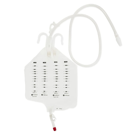 Hollister 9839 Urinary Drain Bag, Anti-Reflux, 2000 ml, Vinyl