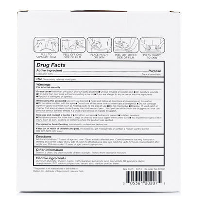 Rugby® 4% Lidocaine Pain Relief Patch