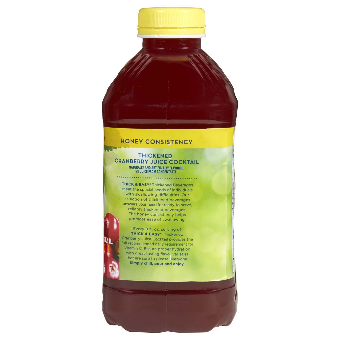 Thick & Easy® Clear Honey Consistency Cranberry Thickened Beverage