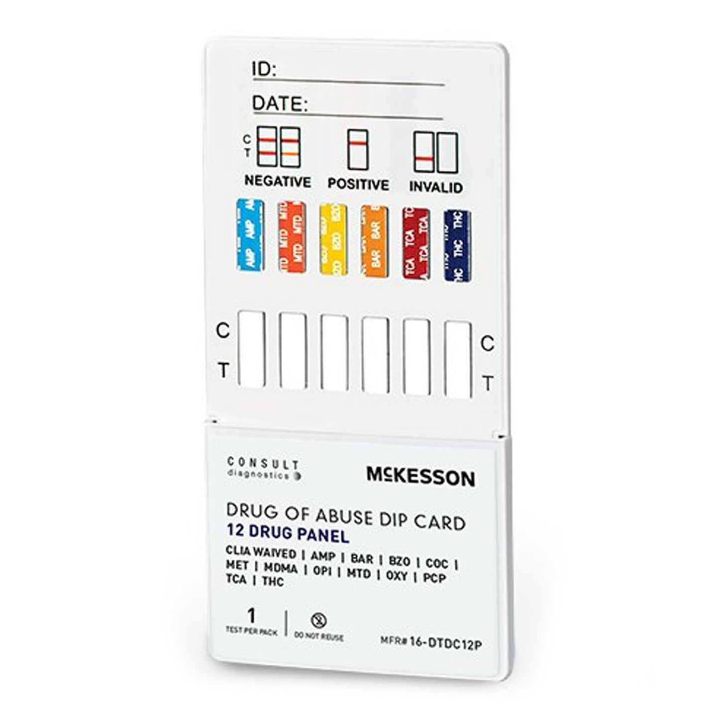 McKesson Consult™ 12-Drug Panel with Adulterants Drugs of Abuse Test Kit
