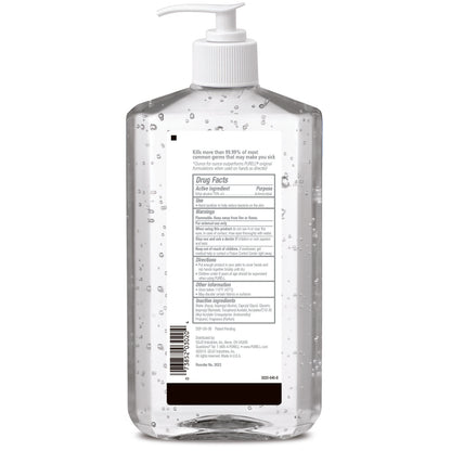 Purell Advanced Hand Sanitizer 70% Ethyl Alcohol Gel, Pump Bottle, 20 oz