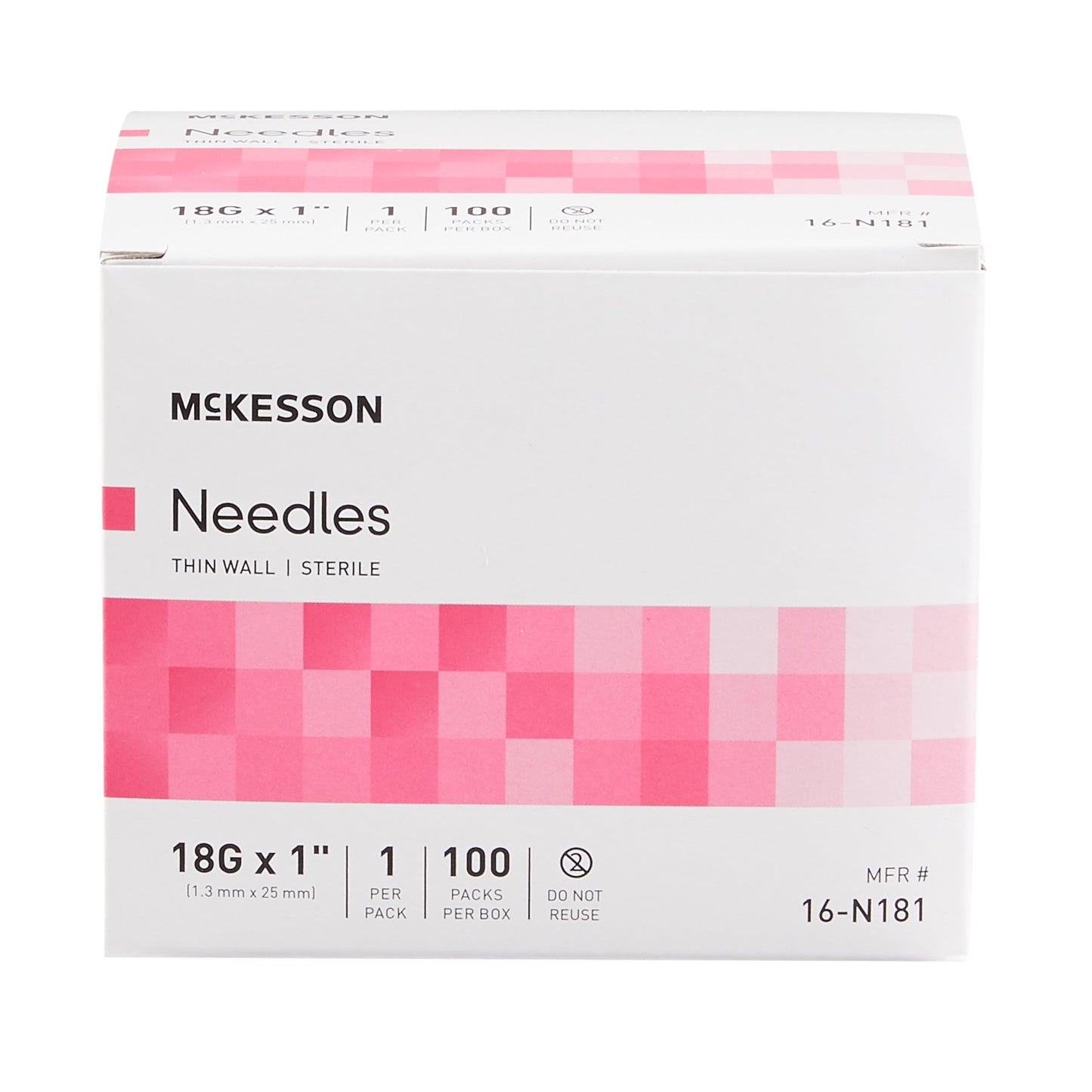 McKesson Hypodermic Needle, 18 Gauge, 1 Inch