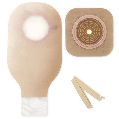 New Image™ 19104 2-Piece Clear Ileostomy/Colostomy Pouch, 70 mm Flange, Blue