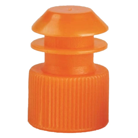 McKesson 177-116152N Tube Closure Flanged Plug Cap Orange Polyethylene 1000 per Bag