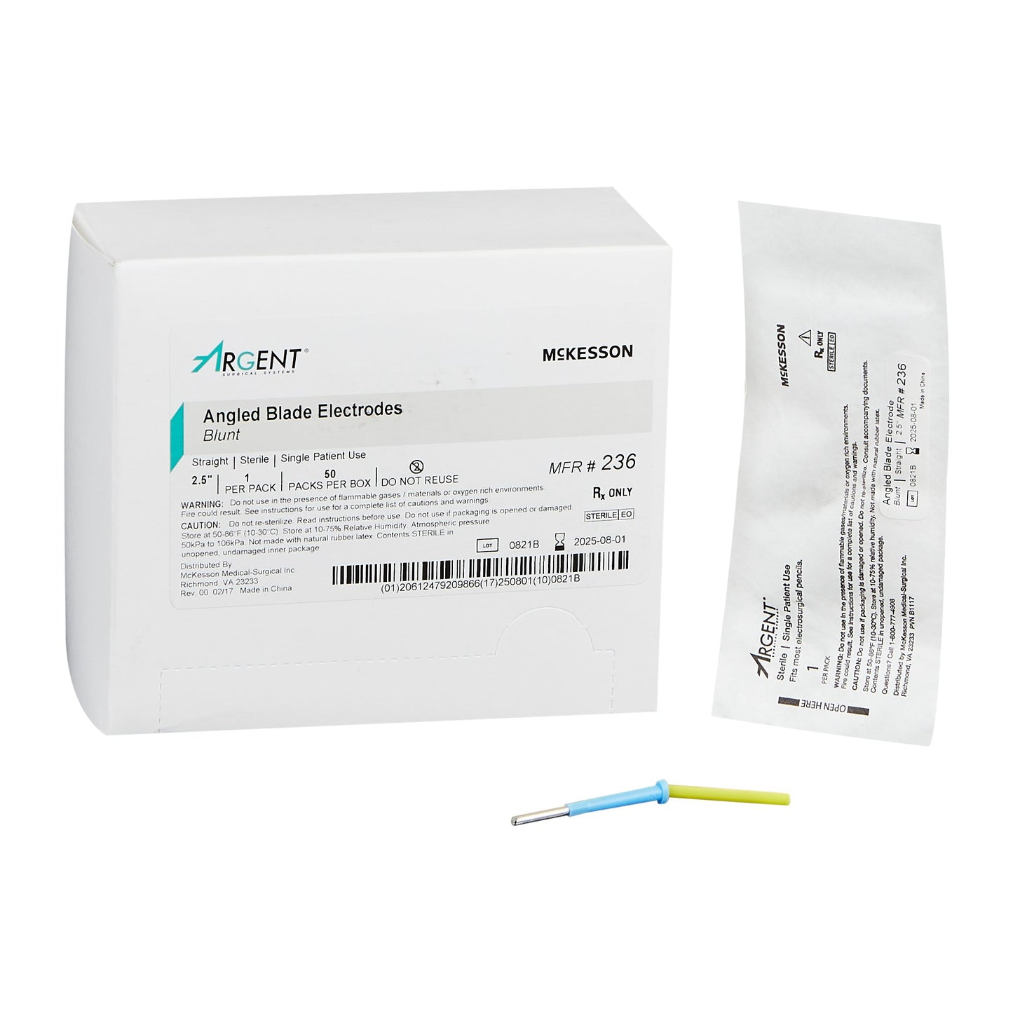 McKesson Argent™ Disposable Dermal Tip Electrode