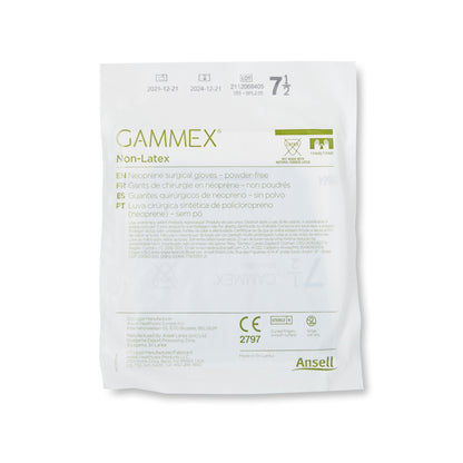 Gammex® Non-Latex Polyisoprene Surgical Glove, Size 7.5, Green