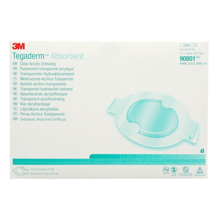 Solventum 90801 3M Tegaderm Absorbent Absorbent Transparent Film Dressing