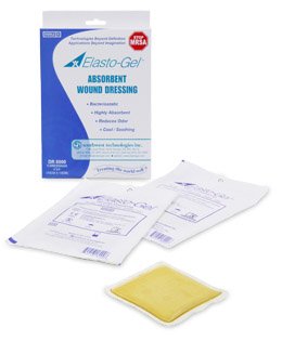 Southwest Technologies DR8000 Elasto-Gel Hydrogel Dressing, 4 x 4 inch