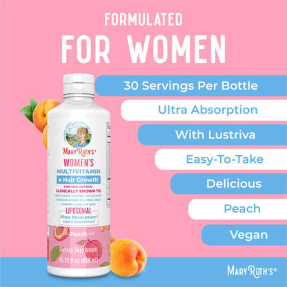 Mary Ruth's® Women's Multivitamin + Liposomal for Hair Growth, 15.22-oz. Bottle