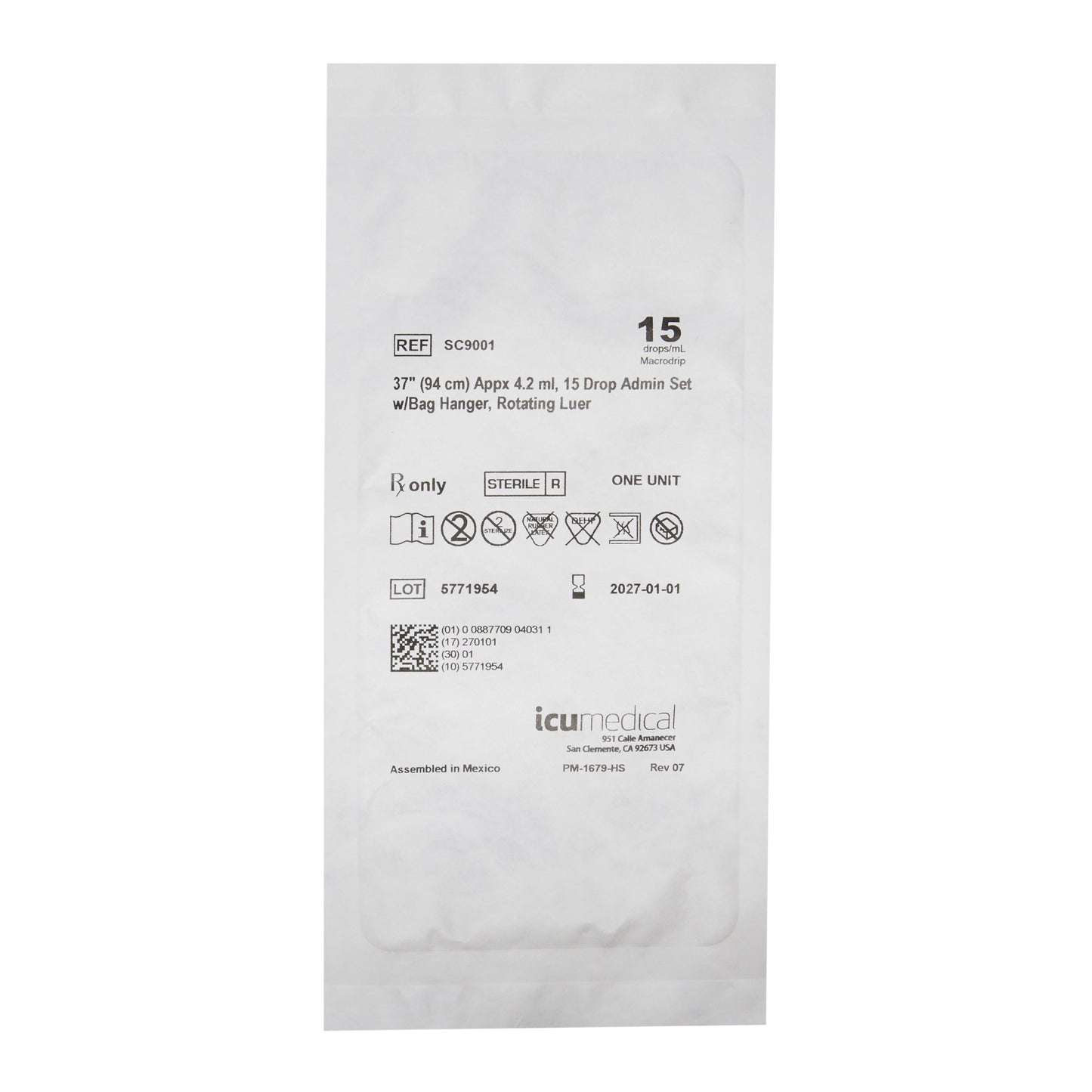 ICU Medical Primary Administration Set