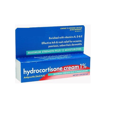 New World Imports 00335E Hydrocortisone Cream, 1%, 1oz, Each, 300335100003