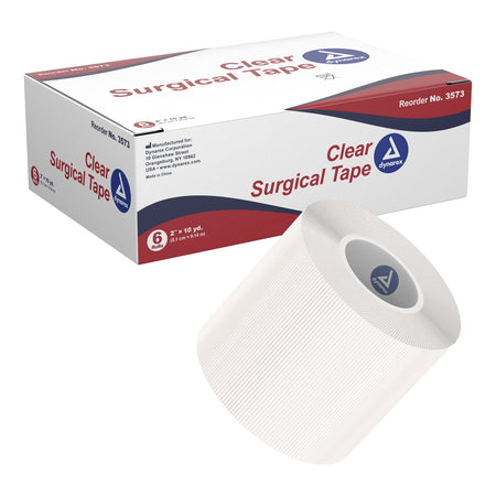 Dynarex 3573 Adhesive Medical Tape, 2 Inch x 10 Yard, Transparent