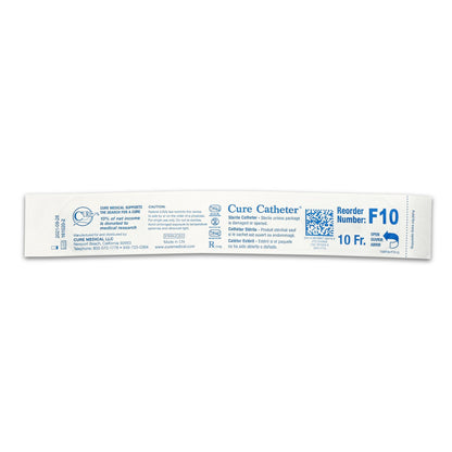 Cure Catheter™ Urethral Catheter, 10 Fr., Female, Straight