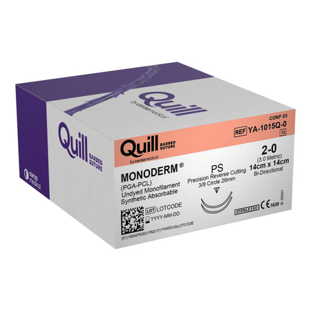 Surgical Specialties 983175 Quill Monoderm Polyglycolic Acid / PCL Absorbable Suture with Needle