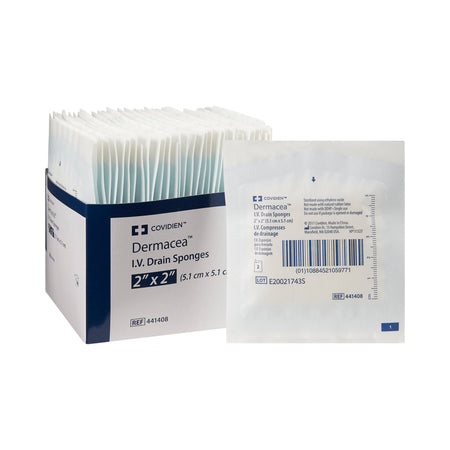 Cardinal 441408 Dermacea I.V. Dressing, 2 x 2 Inch, 6-Ply