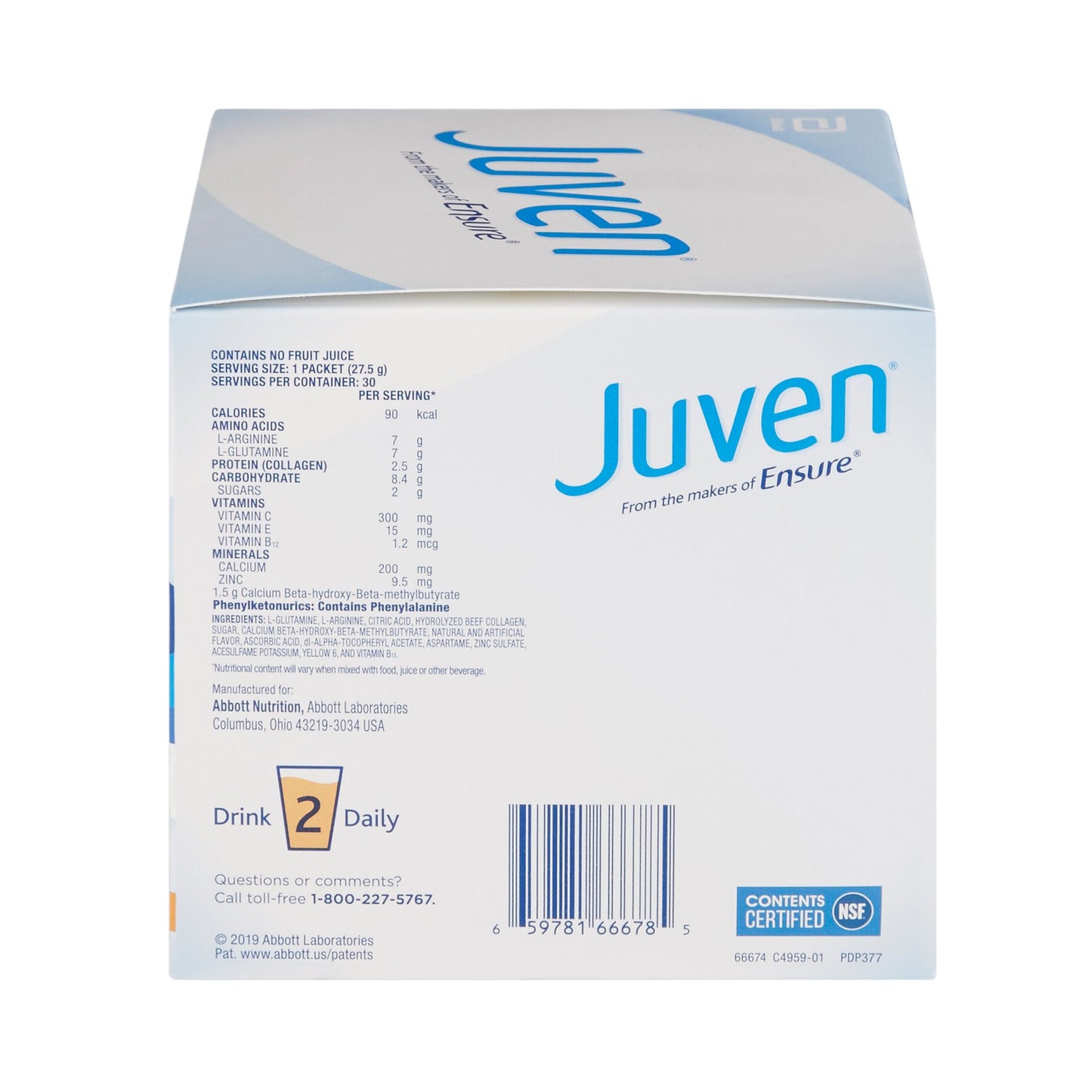 Juven® Orange Arginine/Glutamine Therapeutic Nutrition Powder