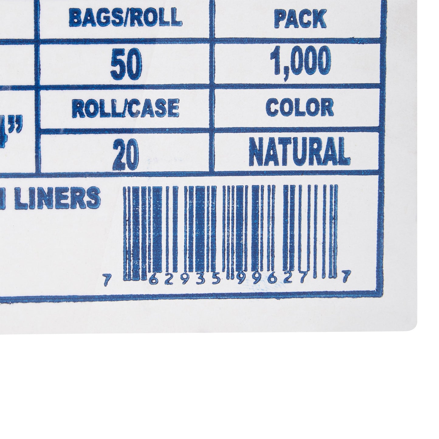 McKesson Light Duty Clear Trash Bag, 10 gal, 5 Mic