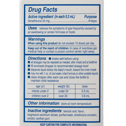 sunmark® Simethicone Infant Gas Relief, 1-ounce dropper bottle