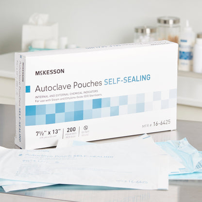 McKesson Sterilization Pouch, 7½ x 13 Inch