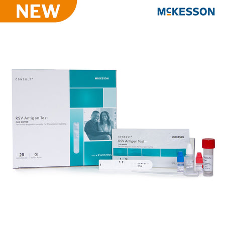 McKesson RSV002PBS Respiratory Test Kit Consult RSV 20 Tests CLIA Waived