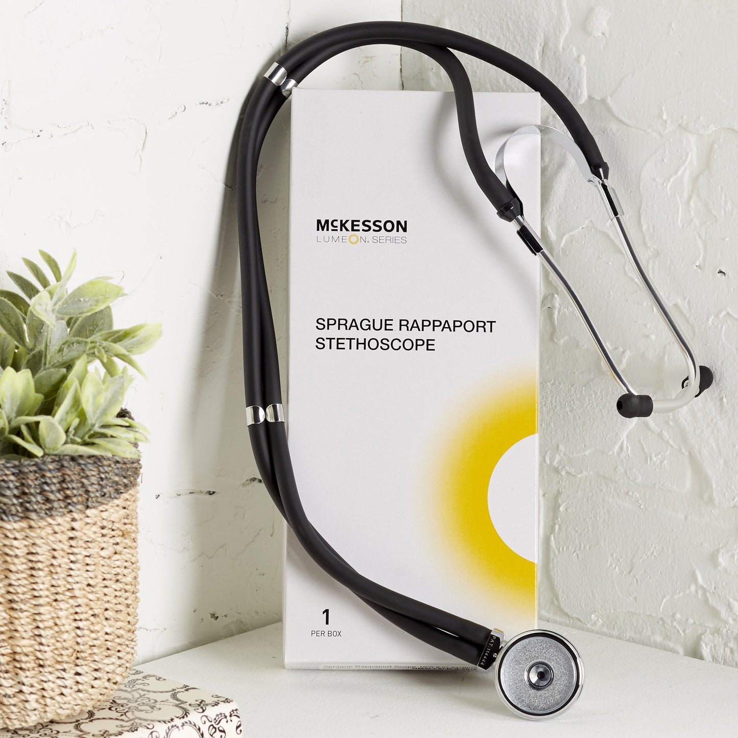 McKesson Lumeon Sprague Rappaport Stethoscope Double Lumen Black 641BKGM