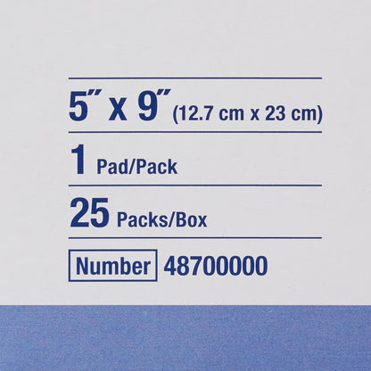 Sorbalux® ABD Sterile Abdominal Pad, 5 x 9 Inch, 1-Ply
